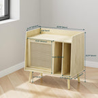 Record Player Stand Vinyl Storage Cabinet