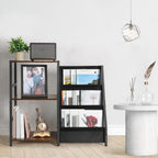 Record Player Stand with 3-Tier Vinyl Storage