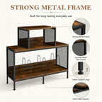 Record Player Stand with Vinyl Storage 350+ Cabinet