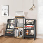 Record Player Stand with Vinyl Storage for 280