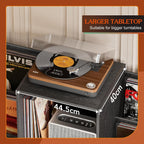 Record Player Stand with Vinyl Storage for 280