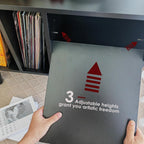 Record Player Stand with Vinyl Storage Holds Up