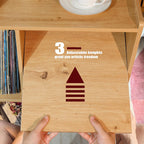 Record Player Stand with Vinyl Storage Holds Up