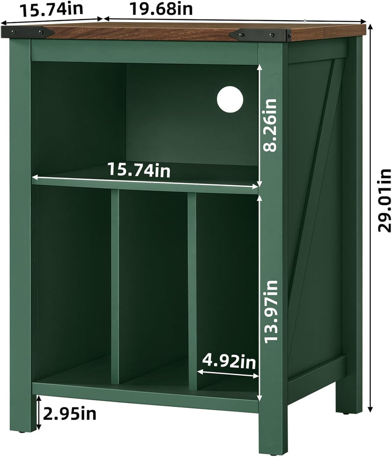 Record Player Stand with Vinyl Storage Large Table