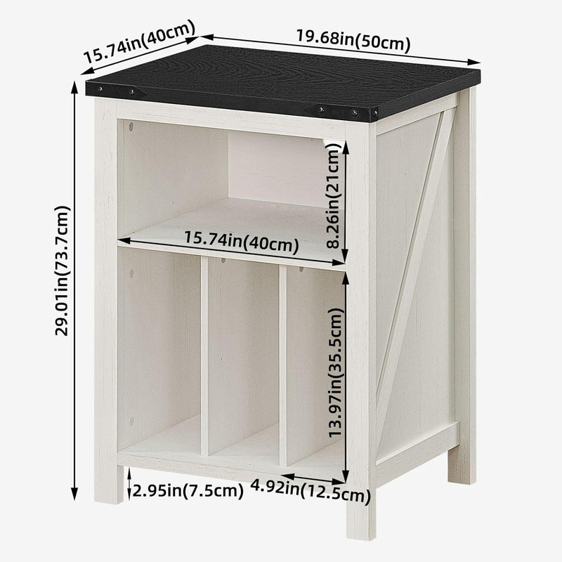 Record Player Stand with Vinyl Storage Large Table