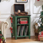 Record Player Stand with Vinyl Storage Large Table