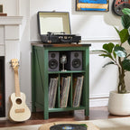 Record Player Stand with Vinyl Storage Large Table