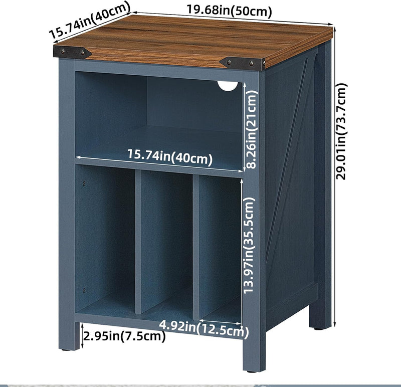 Record Player Stand with Vinyl Storage Large Table