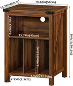 Record Player Stand with Vinyl Storage Large Table