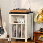 Record Player Stand with Vinyl Storage Large Table