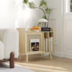Record Player Stand with Vinyl Storage Table Shelf