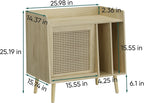 Record Player Stand with Vinyl Storage Table Shelf