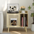 Record Player Stand with Vinyl Storage Table Shelf