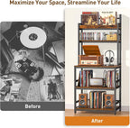 Record Player Stand with Vinyl Storage Turntable Holds