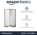 Rectangular Kitchen Bin with Steel Bar Pedal Soft-Closing