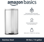 Rectangular Kitchen Bin with Steel Bar Pedal Soft-Closing