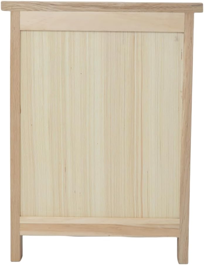 Solid Oak Bedside Tables Walnut Wooden 3 Drawers
