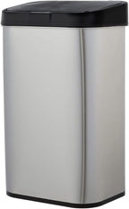 Rectangular Stainless Steel 60L Dustbin with Hands-Free Motion