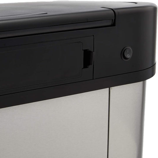 Rectangular Stainless Steel 60L Dustbin with Hands-Free Motion
