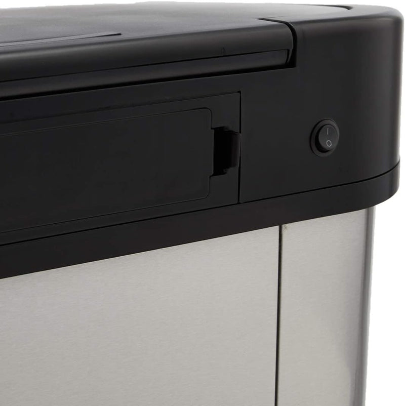 Rectangular Stainless Steel 60L Dustbin with Hands-Free Motion
