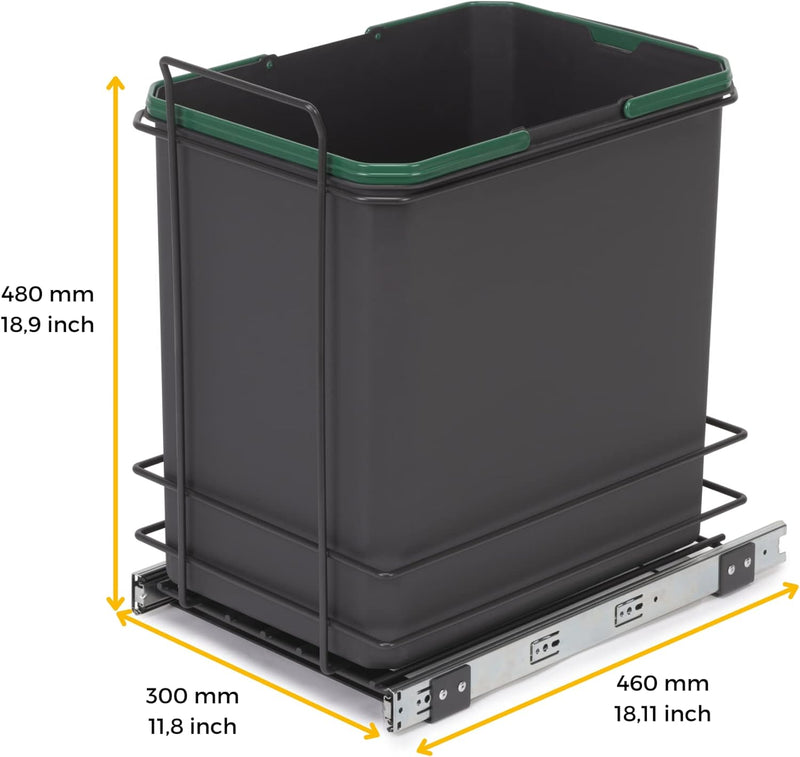 Recycle 35L Bin for Kitchen Lower