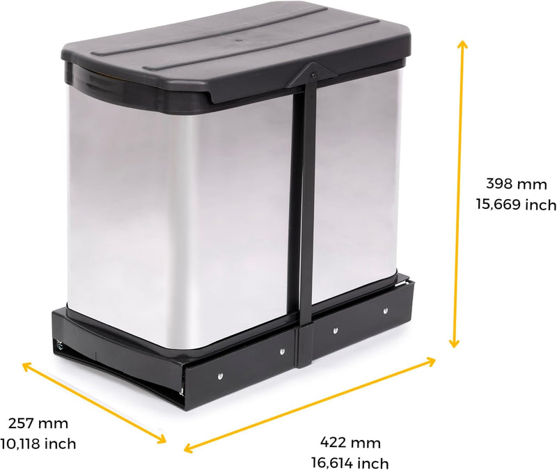 Recycle 35L Bin for Kitchen Lower