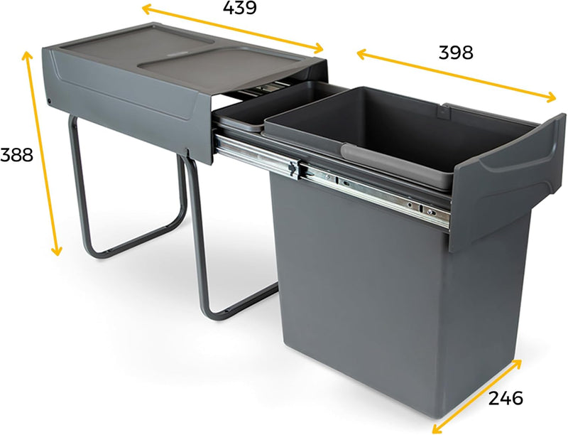 Recycle 35L Bin for Kitchen Lower