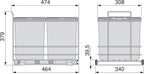 Recycle 35L Bin for Kitchen Lower