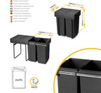 Recycle 35L Bin for Kitchen Lower