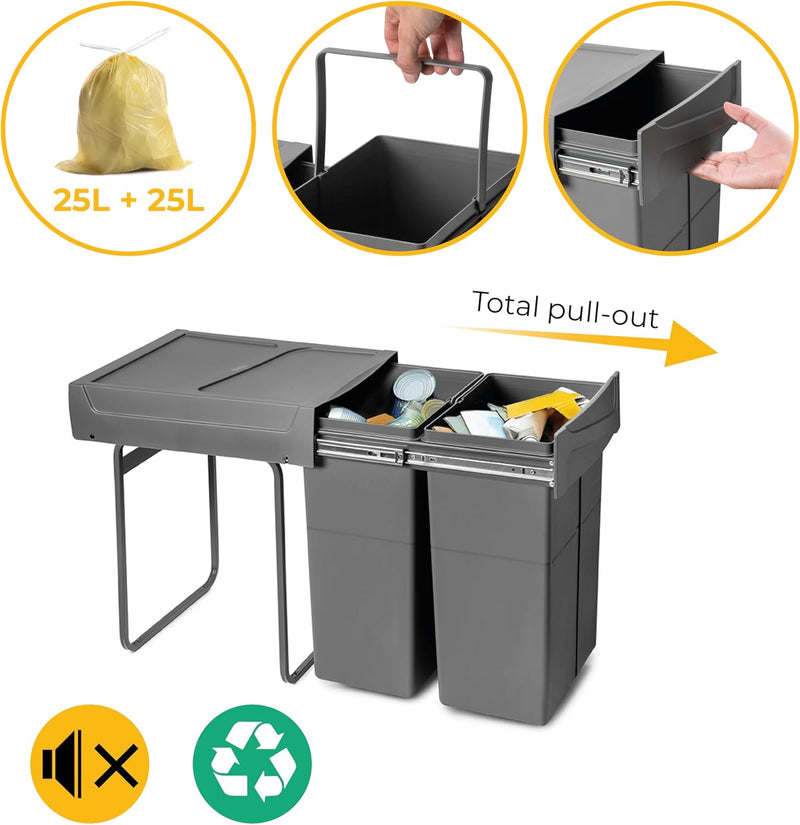 Recycle 35L Bin for Kitchen Lower