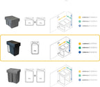 Recycle 35L Bin for Kitchen Lower