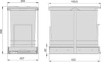 Recycle 35L Bin for Kitchen Lower