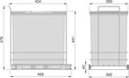 Recycle 35L Bin for Kitchen Lower