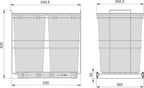 Recycle 35L Bin for Kitchen Lower