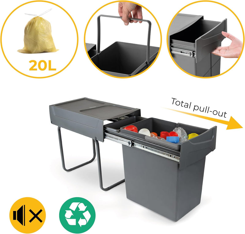 Recycle 35L Bin for Kitchen Lower