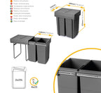 Recycle 35L Bin for Kitchen Lower