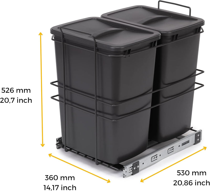 Recycle 35L Bin for Kitchen Lower
