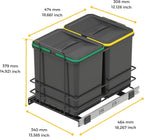 Recycle 35L Bin for Kitchen Lower
