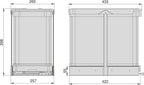 Recycle 35L Bin for Kitchen Lower