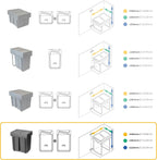 Recycle 35L Bin for Kitchen Lower