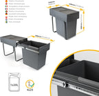 Recycle 35L Bin for Kitchen Lower