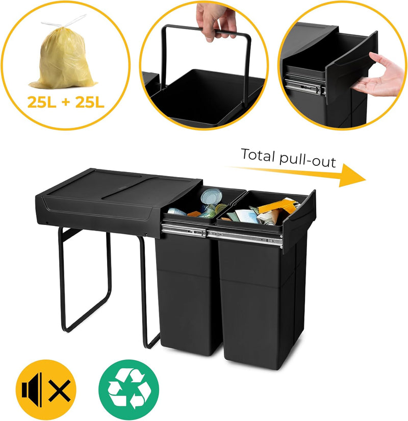 Recycle 35L Bin for Kitchen Lower