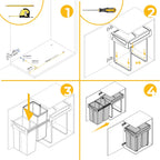 Recycle 35L Bin for Kitchen Lower