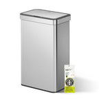 Recycling Kitchen Bin Soft-Close 20L+20L Stainless Steel