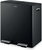 Recycling Pedal Bin Two 20L Compartments