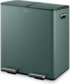 Recycling Pedal Bin Two 20L Compartments