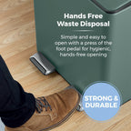 Recycling Pedal Bin Two 20L Compartments