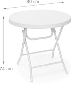 Garden Table Folding Round