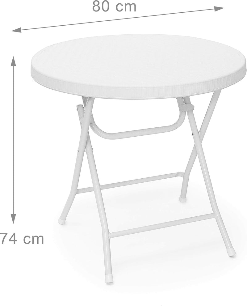 Garden Table Folding Round