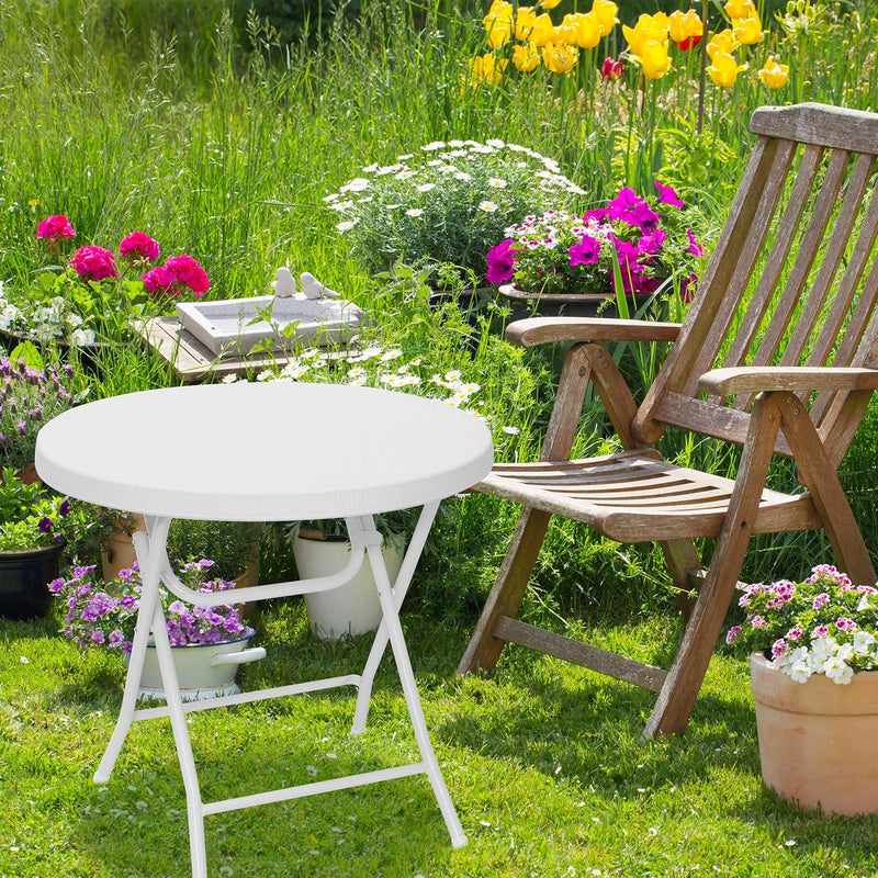 Garden Table Folding Round